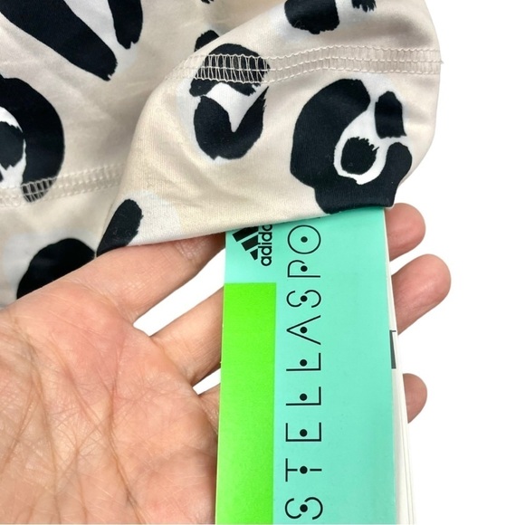 NWT Stella Sport Adidas Echo Pink Leopard Print Tank Top w/Built in Bra Size XS - Picture 5 of 7